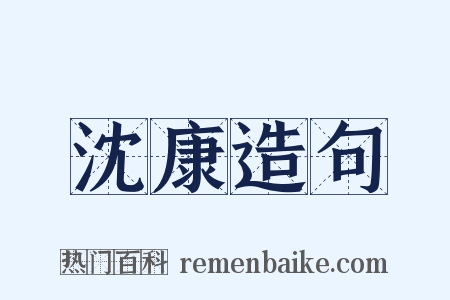 沈康造句是什么意思的图片